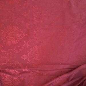 Croscill home polyester cotton 100” x 50” inches beautiful red brocade